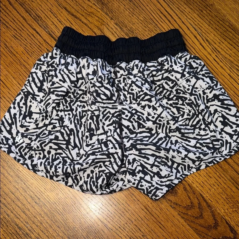 lululemon athletica Black and White Athletic Shorts